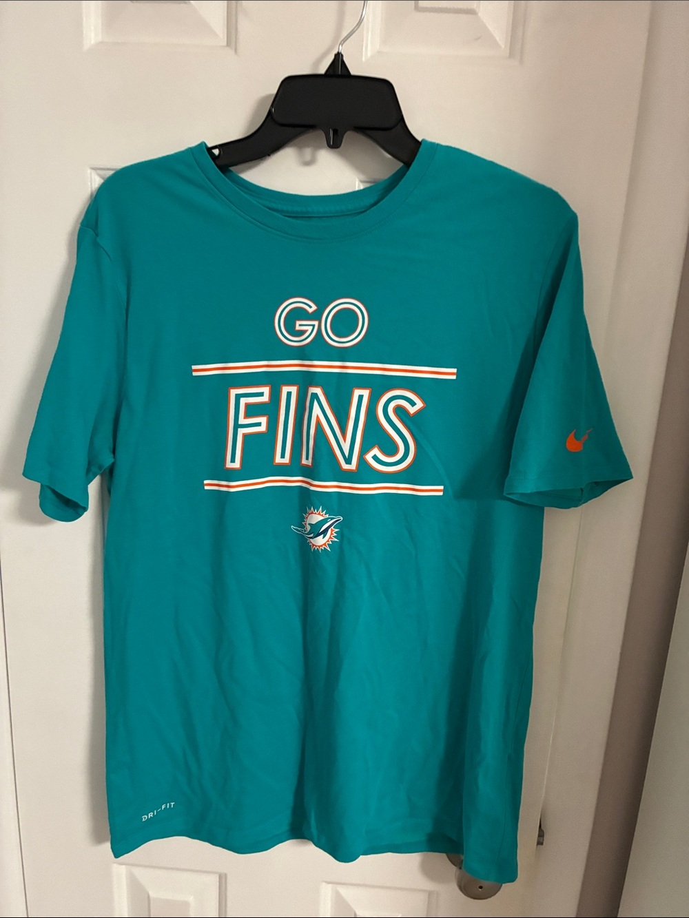 Miami Dolphins 'Go Fins' Teal Nike T-Shirt